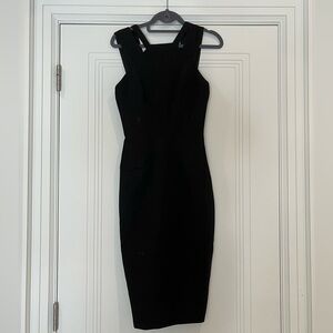 Victoria Beckham Black Midi Dress